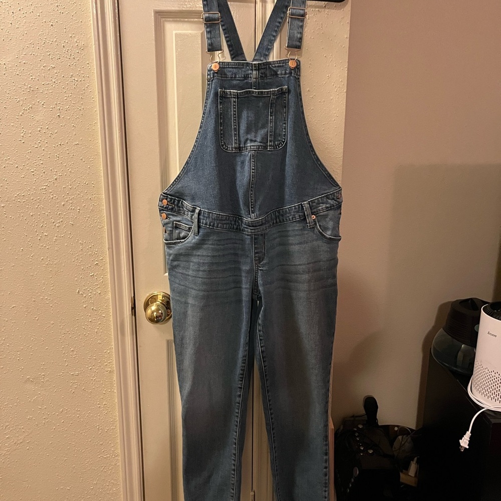 Isabel Maternity by Ingrid & Isabel Blue Denim Jumpsuit